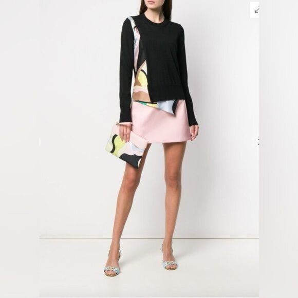 Emilio Pucci Patent Leather Mini Skirt Pink - Picture 2 of 15